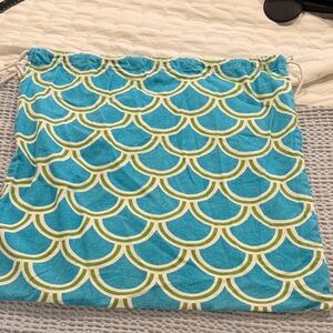 Blue and Green Patterned Travel Bag (42)